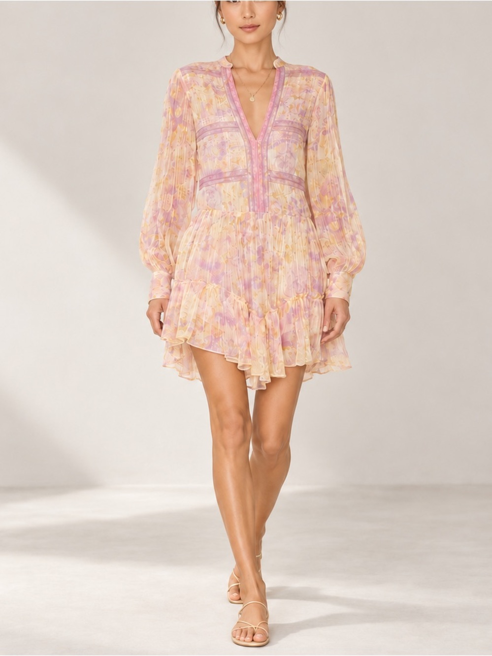 ROCOCO SAND Short Dress in Lilac